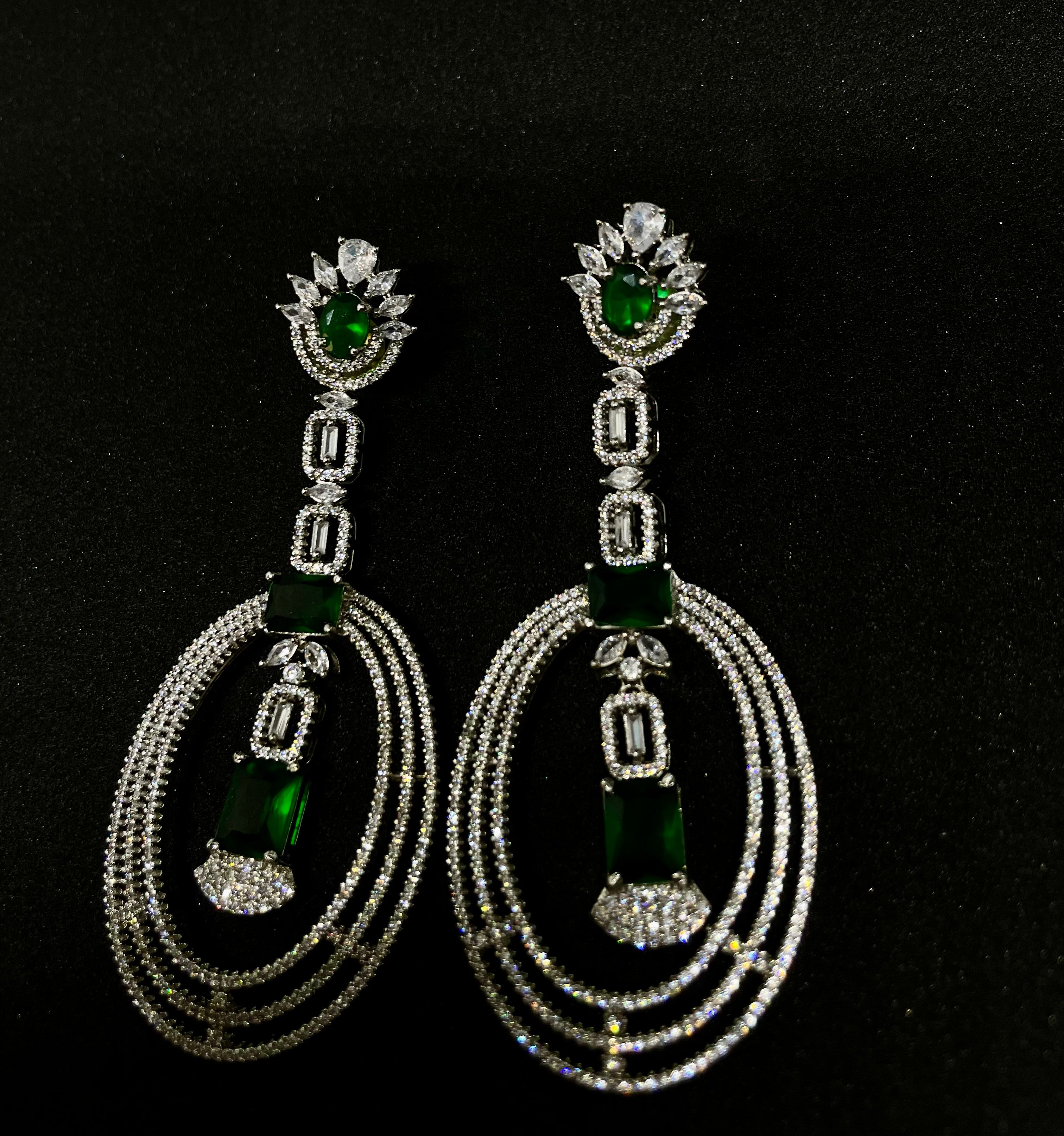 Classic Green Stone Studs