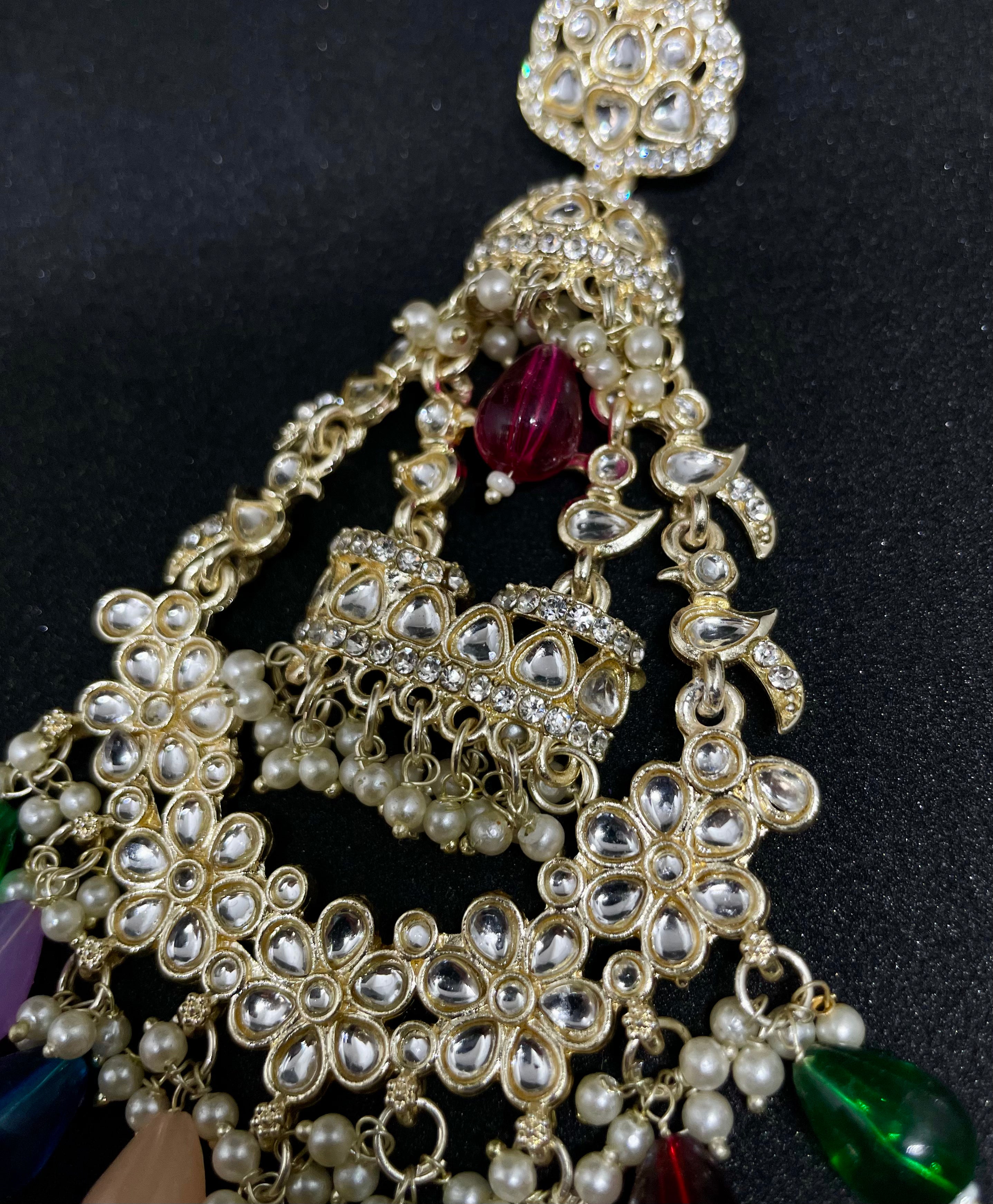 Bridal Jhumkas with Beads