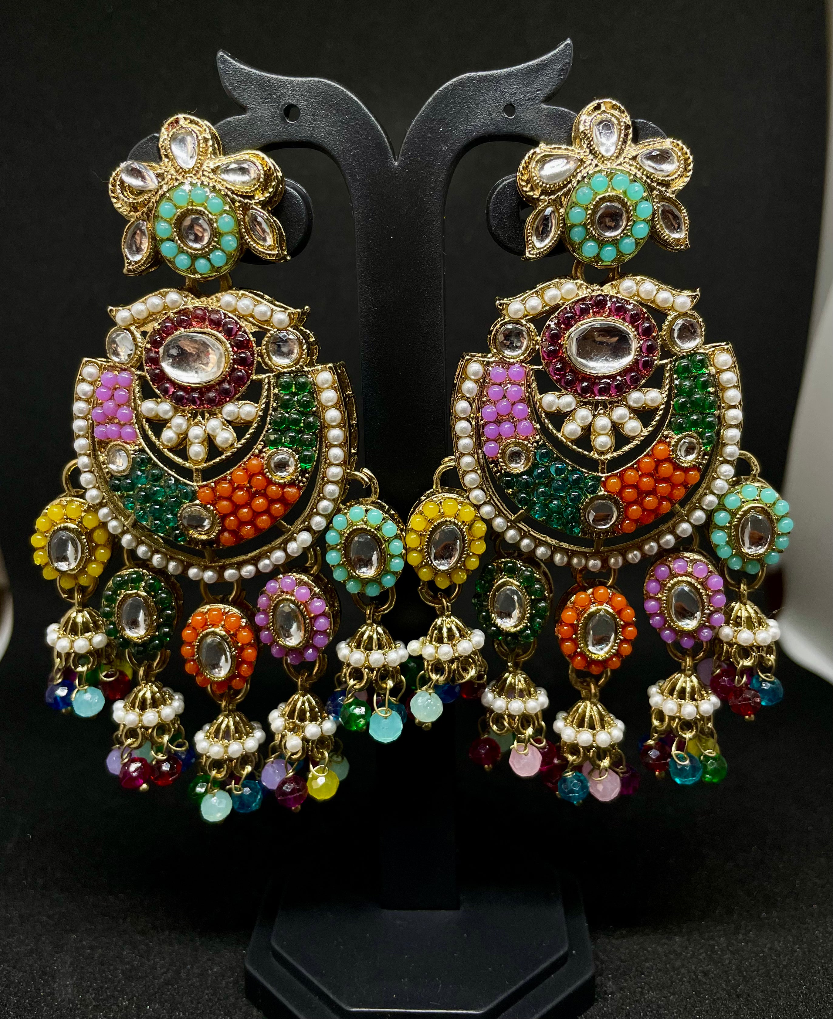 Antique Silver Stud Danglers