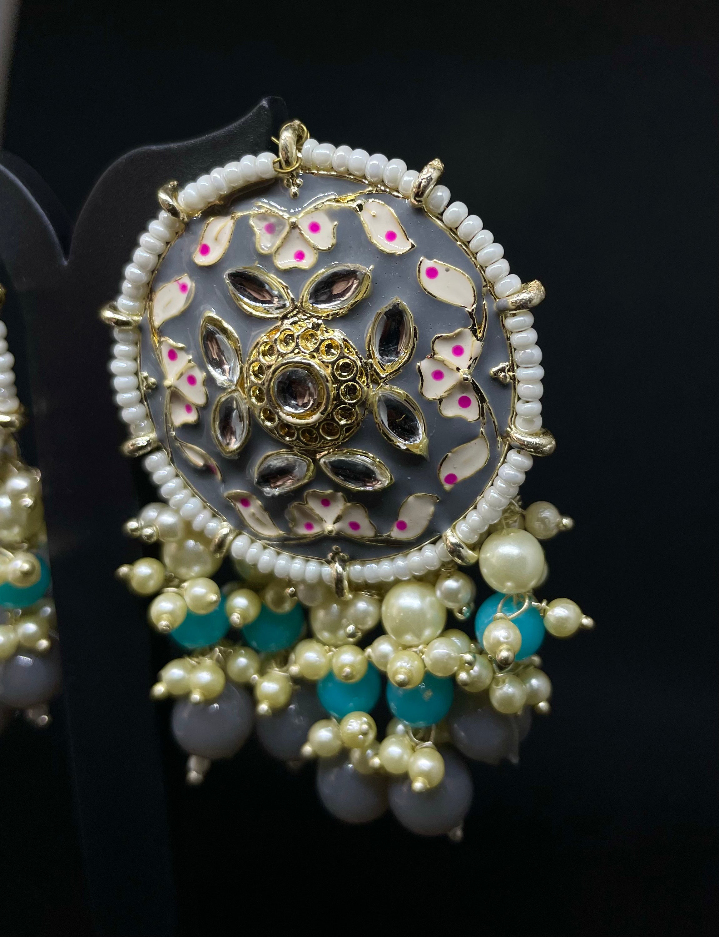 Antique Oxidised Danglers