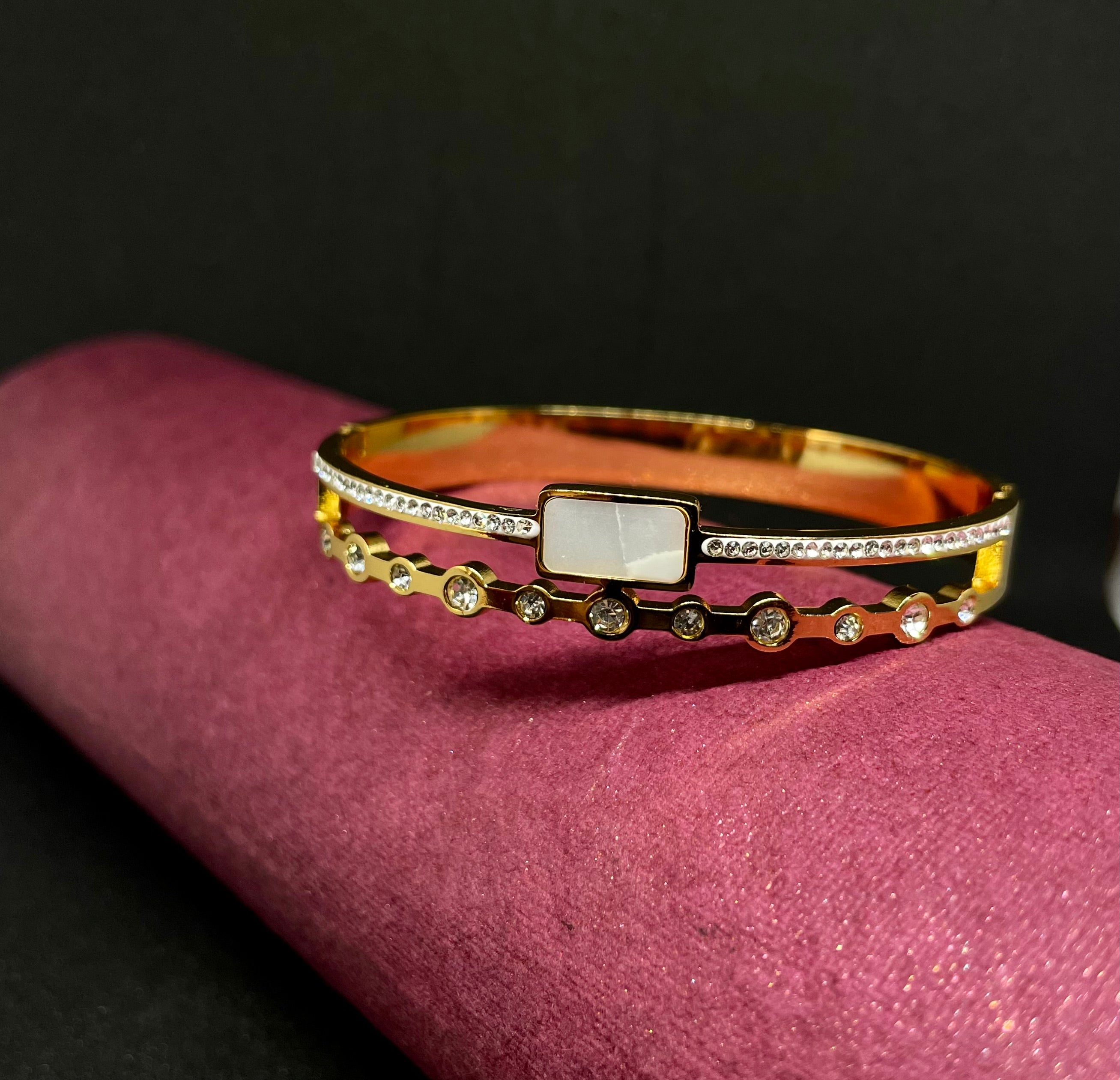 Empress White Stone Luxe Bracelet