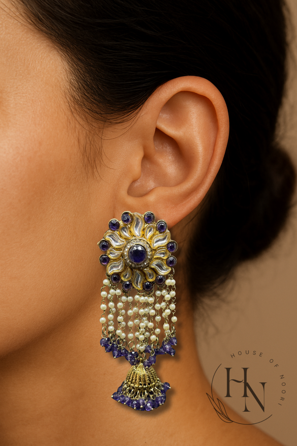 Antique Golden Dome Earrings