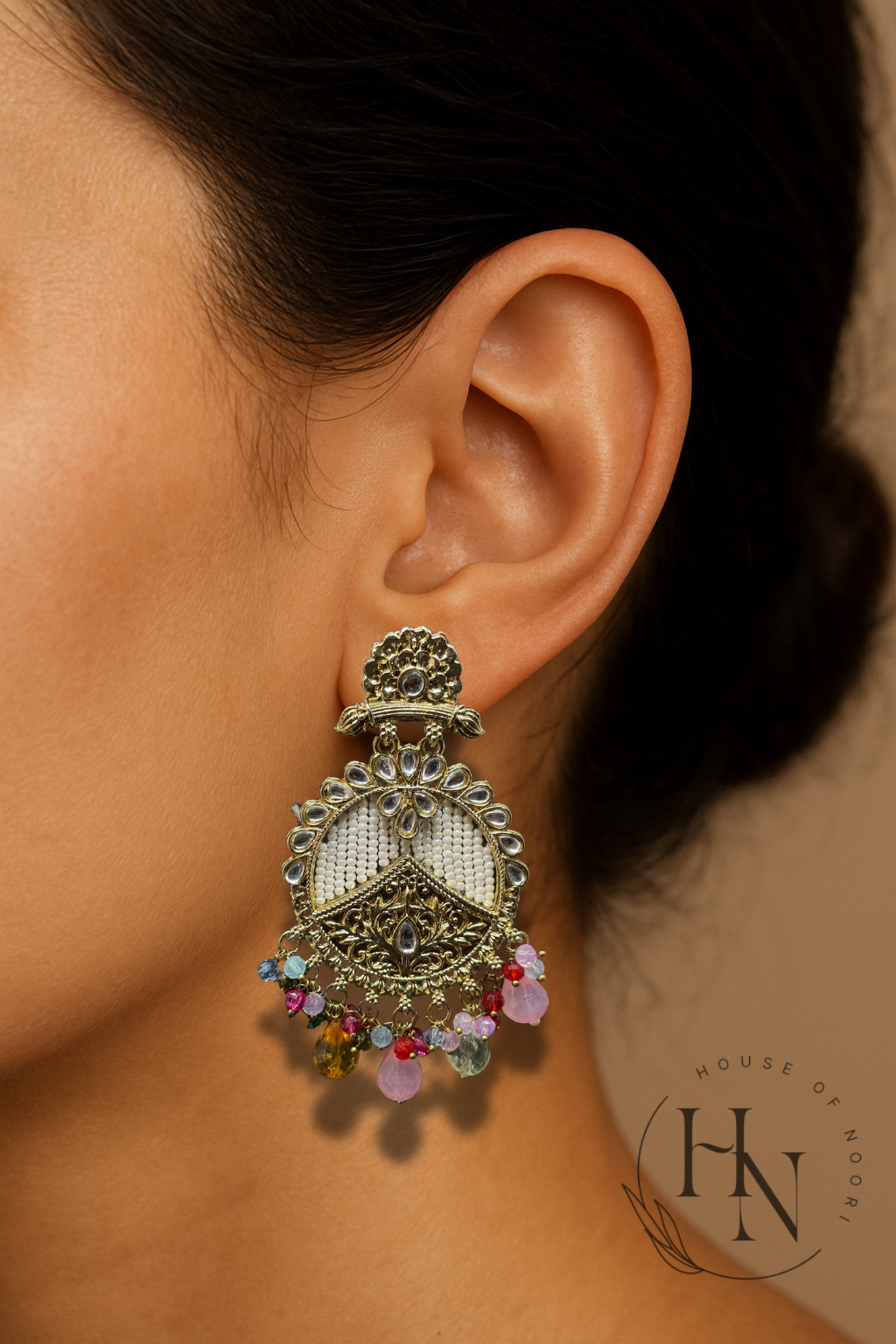 Antique Kundan Earrings