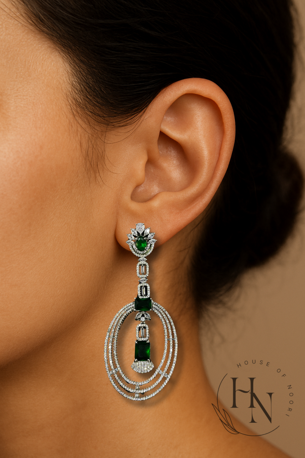 Classic Green Stone Studs