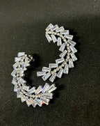 Curved Silver Danglers