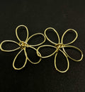 Gold Flower Knot Earrings