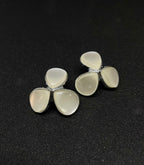 White Teardrop Dangling Earrings