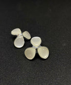 White Teardrop Dangling Earrings