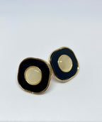 Dual Tone Studs with Black Accent