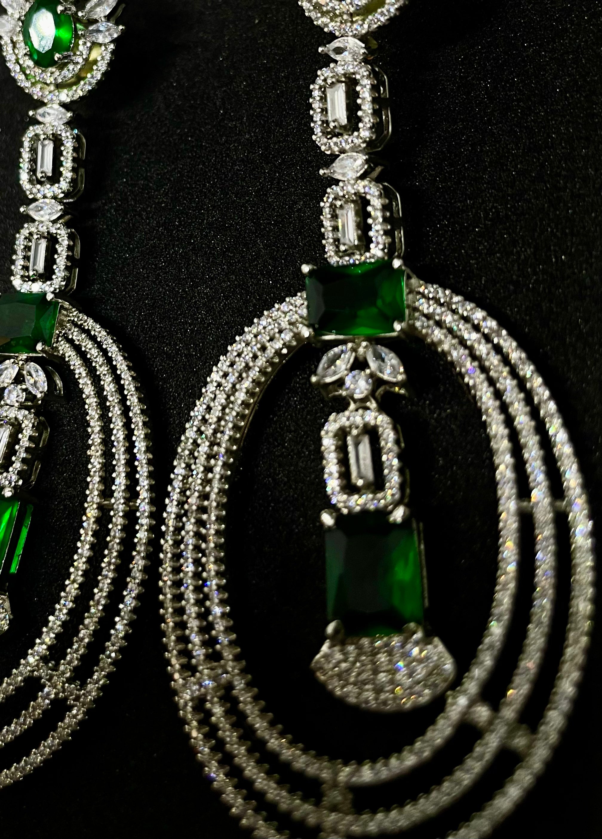 Classic Green Stone Studs