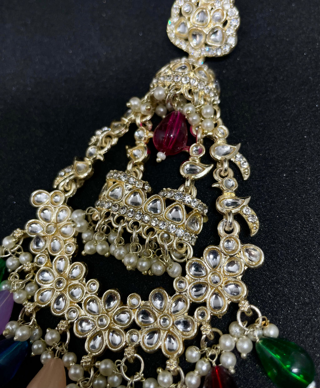 Bridal Jhumkas with Beads