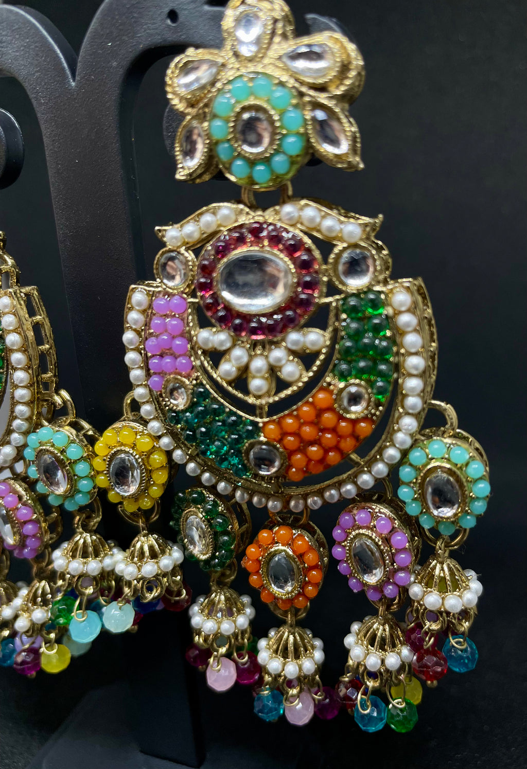 Antique Silver Stud Danglers