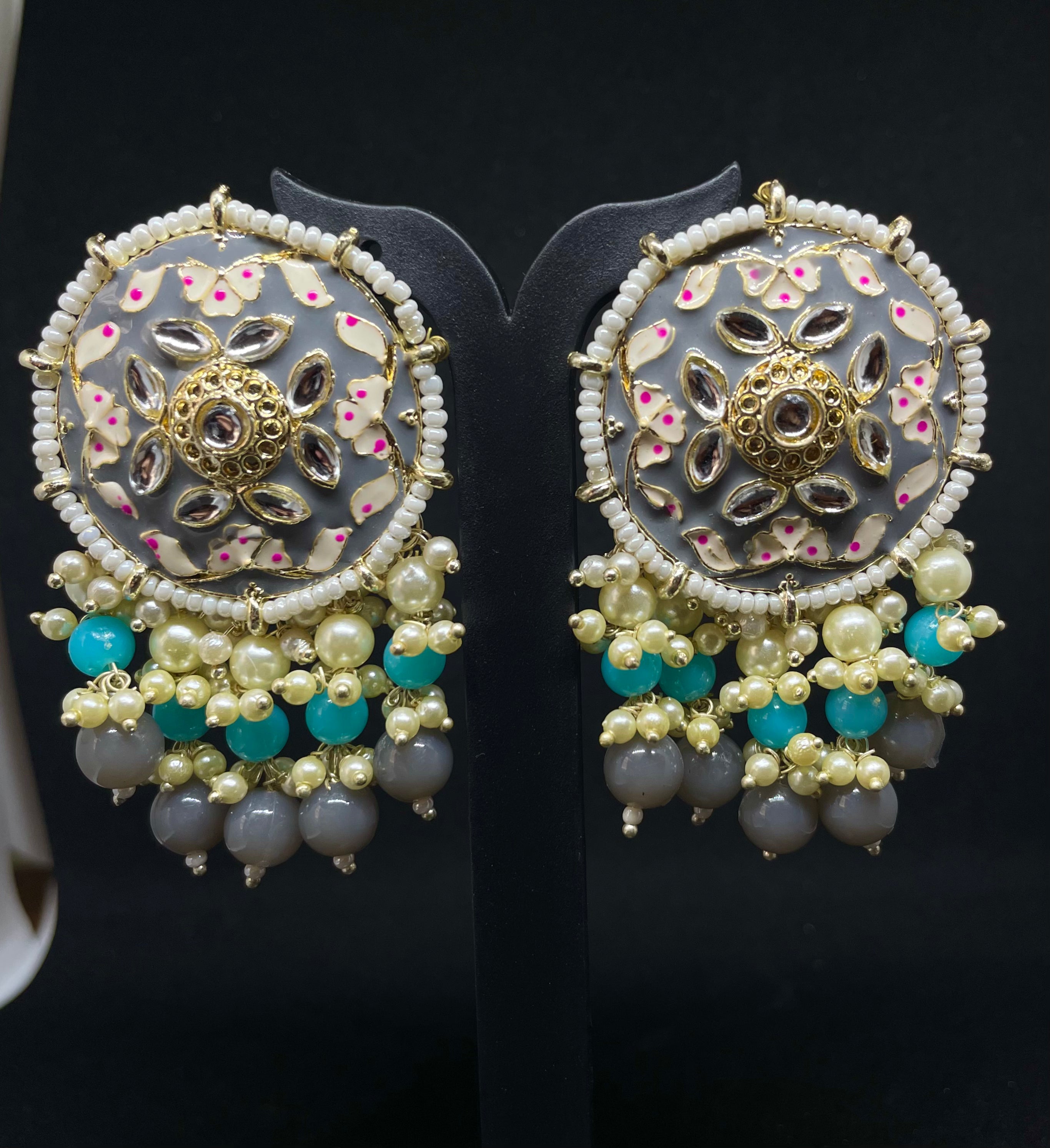 Antique Oxidised Danglers