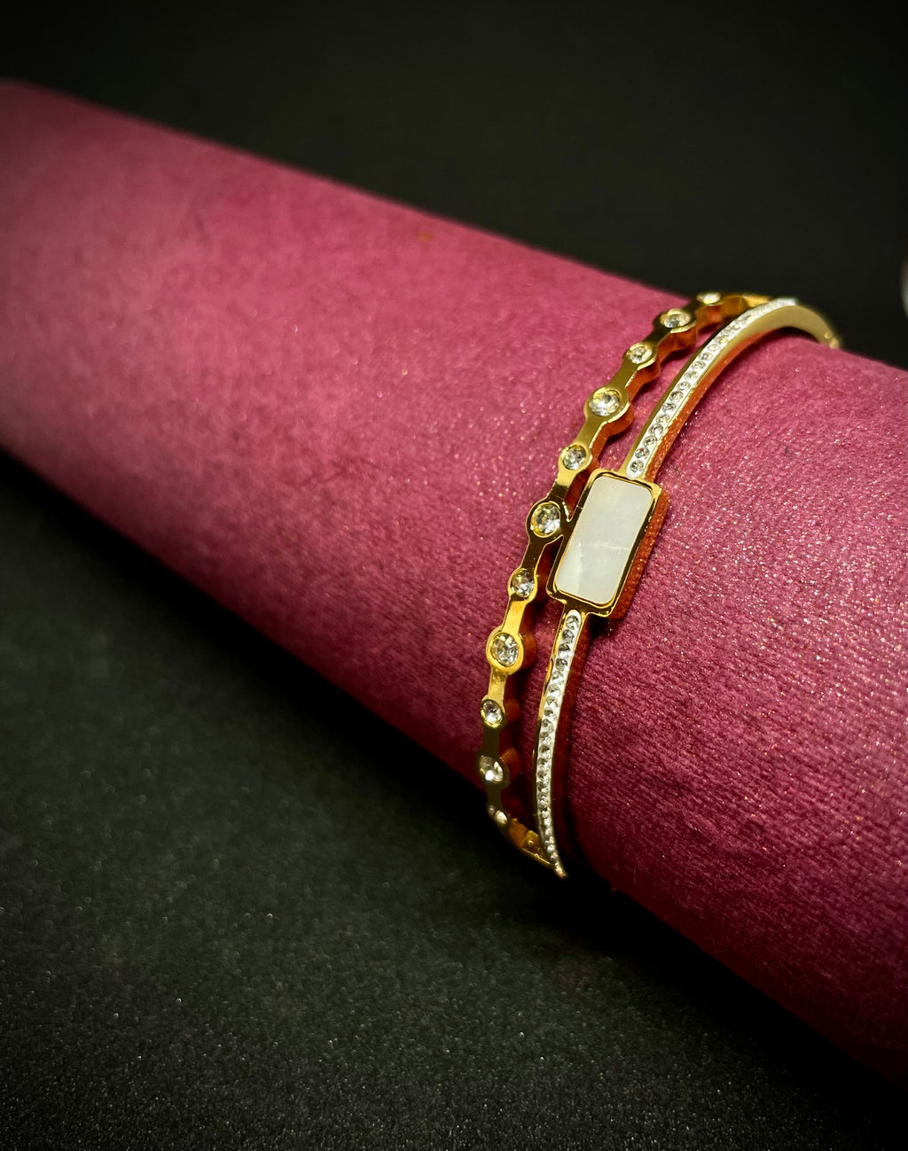 Empress White Stone Luxe Bracelet