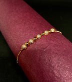 Crowned Glow Crystal Bead Bracelet