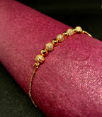 Crowned Glow Crystal Bead Bracelet