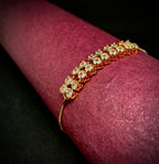 Golden Radiance Beaded Chain Bracelet