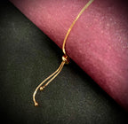 Golden Radiance Beaded Chain Bracelet