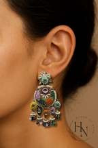 Antique Silver Stud Danglers