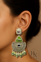 Statement Silver Jhumkas