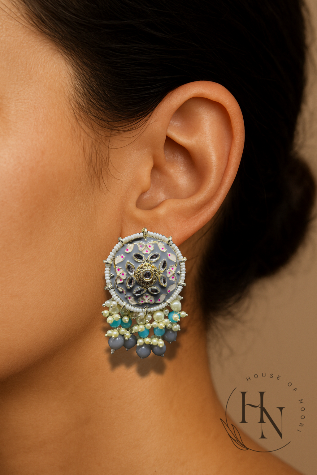 Antique Oxidised Danglers